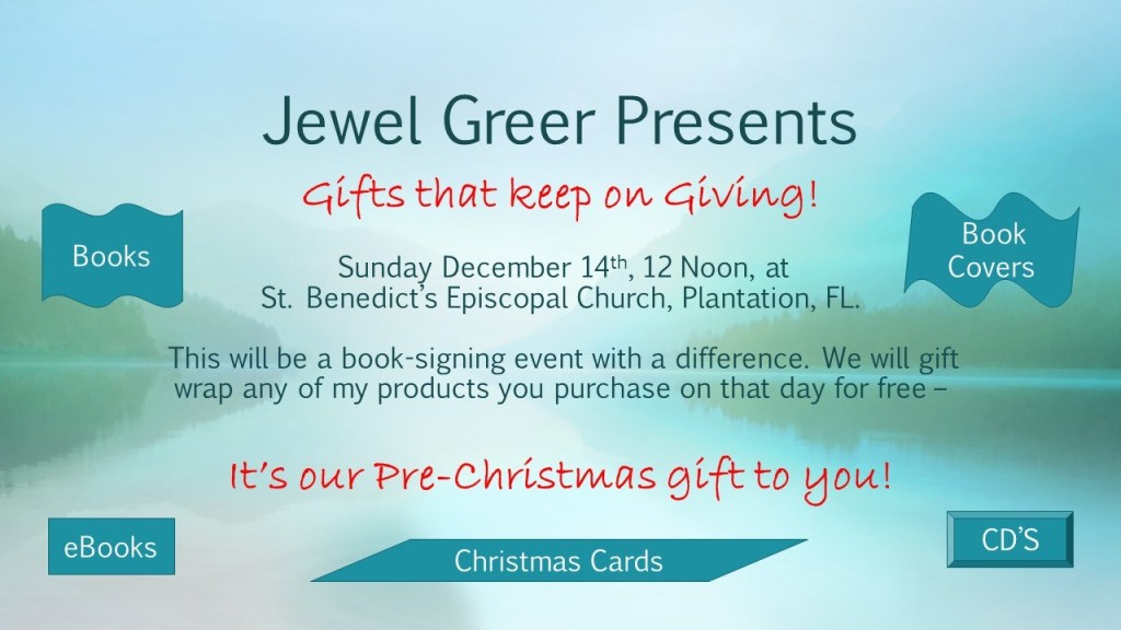 BookSigning at St. Benedict’s Episcopal Church, Plantation, FL